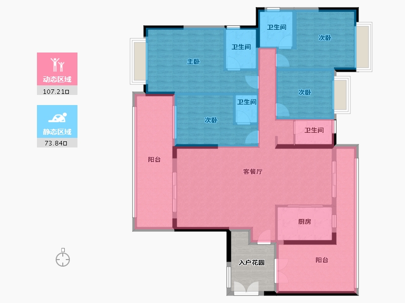 广东省-河源市-泰和龙岸-173.07-户型库-动静分区