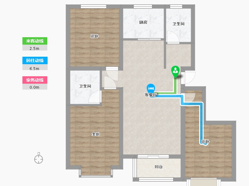 河北省-承德市-泰悦府-86.26-户型库-动静线