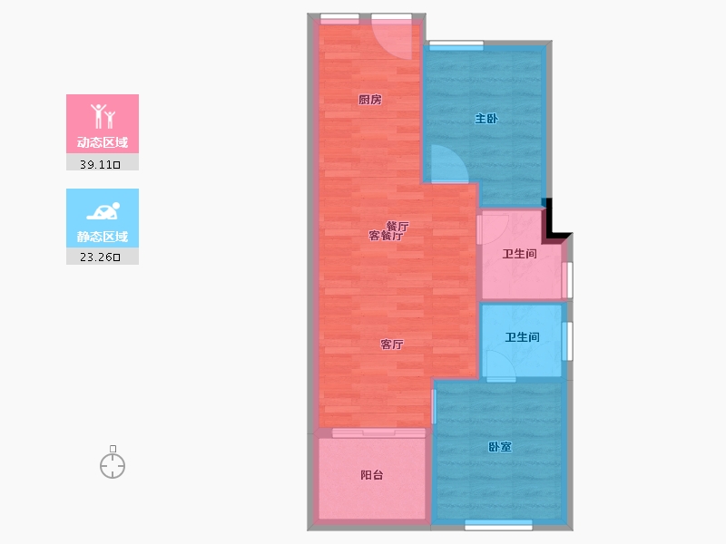 海南省-三亚市-温泉庄园-56.46-户型库-动静分区