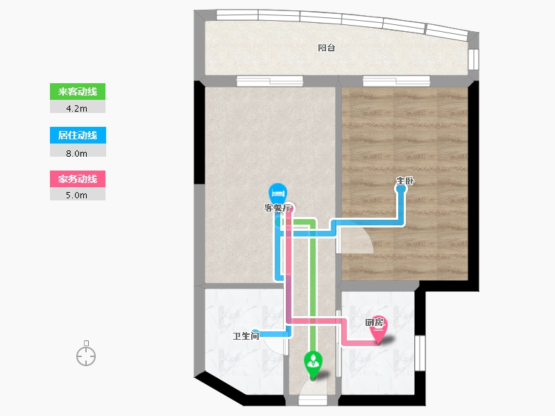 海南省-三亚市-珠江·俪豪-43.16-户型库-动静线