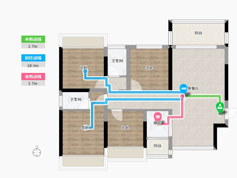 广西壮族自治区-桂林市-顺祥新天地-83.24-户型库-动静线