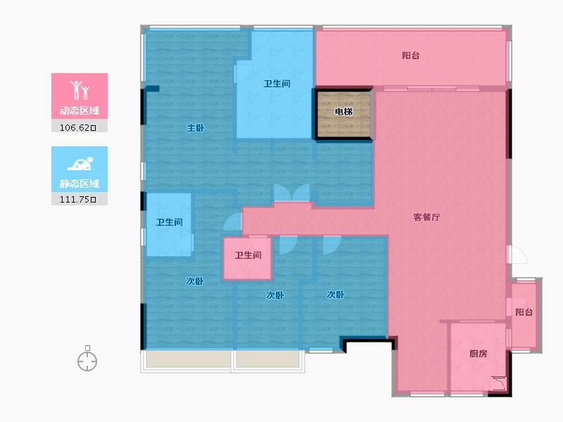 广西壮族自治区-南宁市-招商境界-205.58-户型库-动静分区