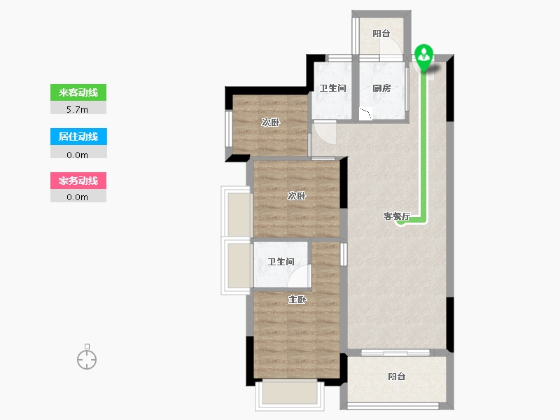 广东省-东莞市-香缤1号-70.77-户型库-动静线