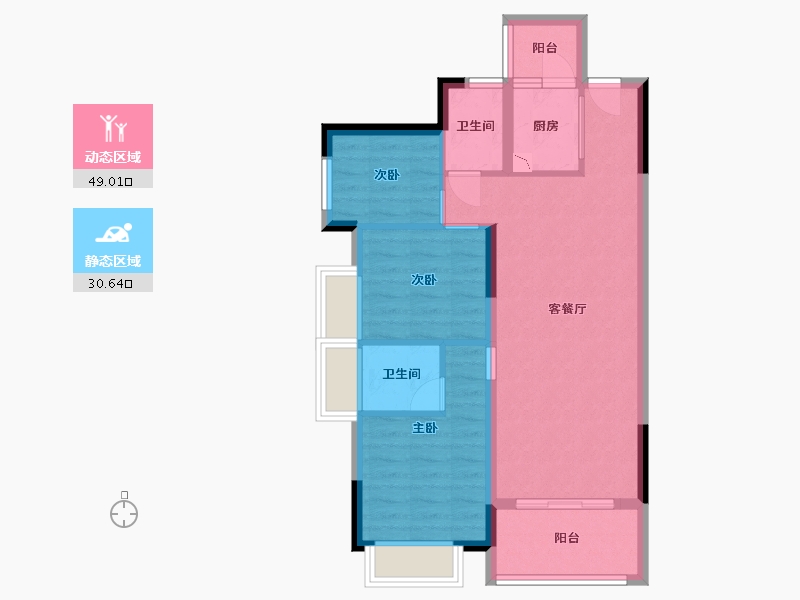 广东省-东莞市-香缤1号-70.77-户型库-动静分区