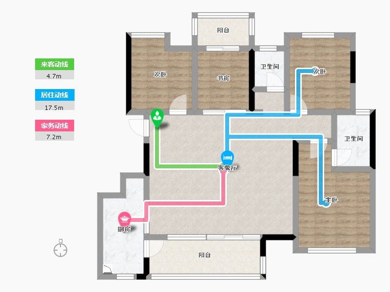 广西壮族自治区-桂林市-桂林彰泰学府-102.50-户型库-动静线