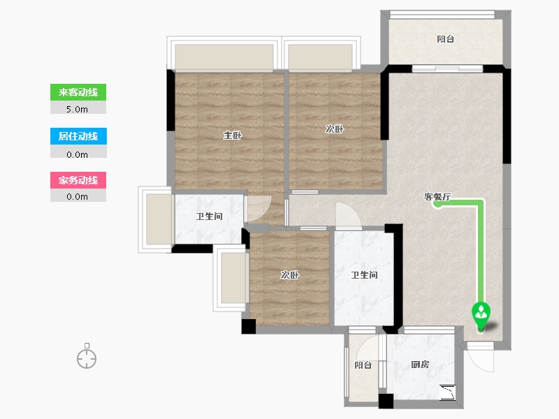 广东省-东莞市-香缤1号-75.34-户型库-动静线