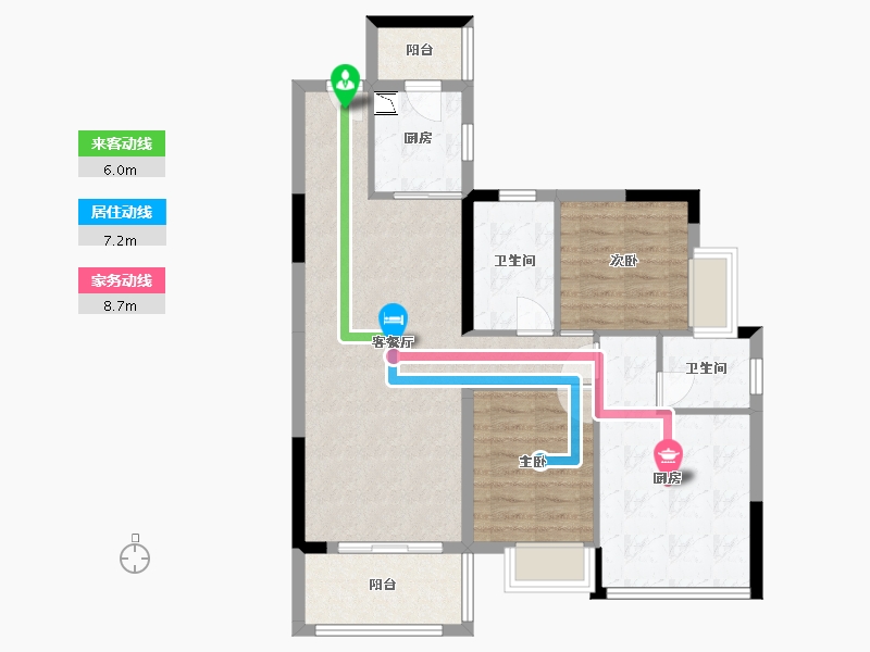 广东省-东莞市-香缤1号-84.93-户型库-动静线