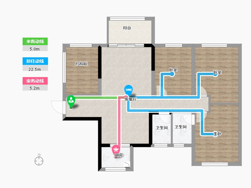 广西壮族自治区-贵港市-盛世荷悦府-97.47-户型库-动静线