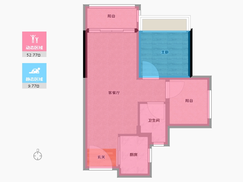 广东省-中山市-龙光玖誉湾-56.01-户型库-动静分区