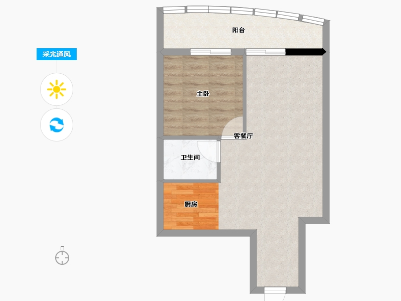 海南省-三亚市-珠江·俪豪-47.56-户型库-采光通风