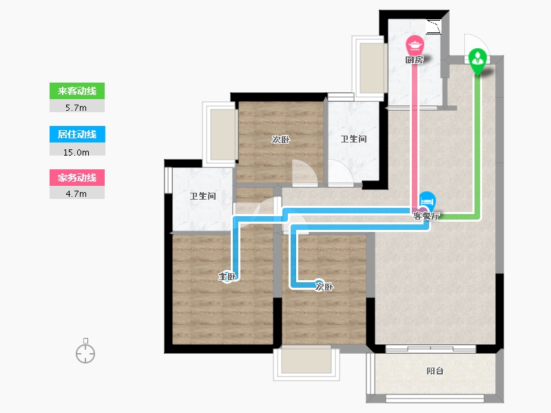 广东省-东莞市-三盈·新壹城-75.01-户型库-动静线