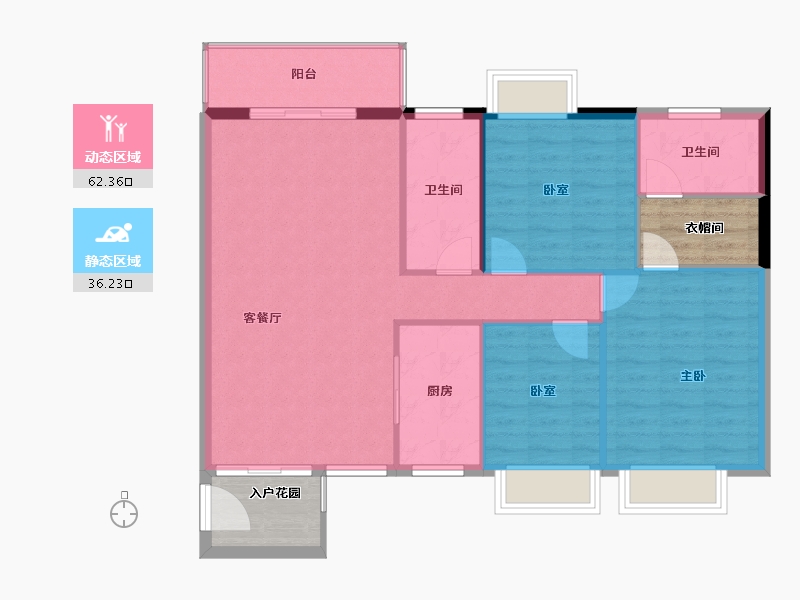 广西壮族自治区-百色市-深圳小镇易地扶贫搬迁项目-98.97-户型库-动静分区