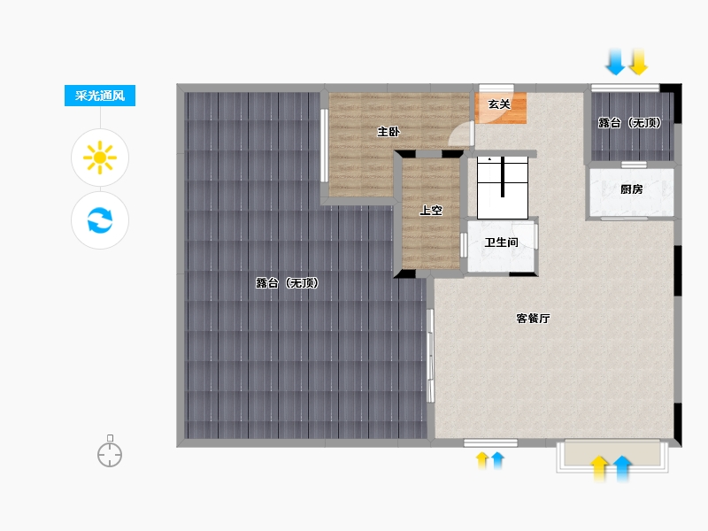 广东省-中山市-敏捷·紫岭天玺-166.65-户型库-采光通风