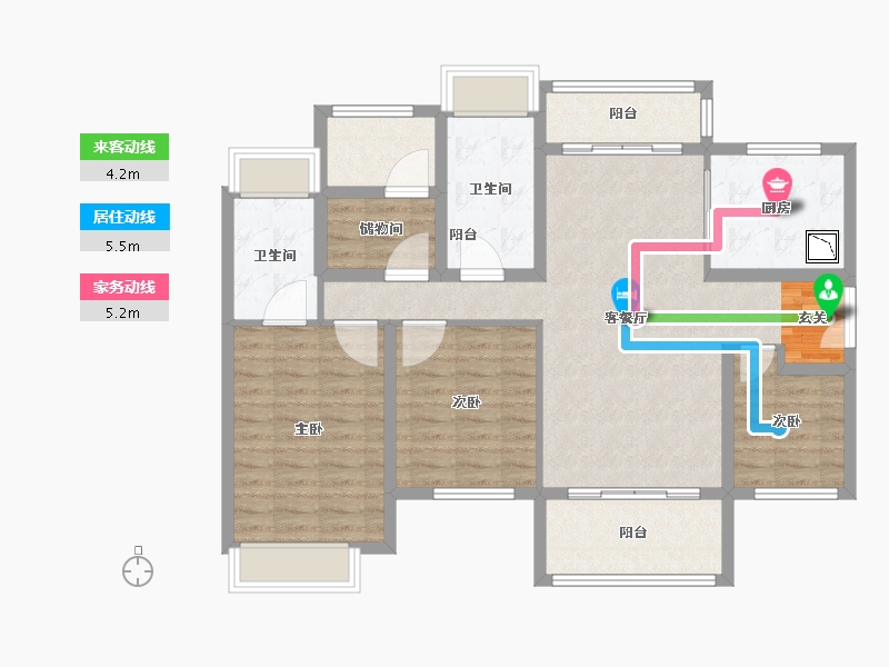 广东省-中山市-招商禹洲·云鼎府-102.00-户型库-动静线