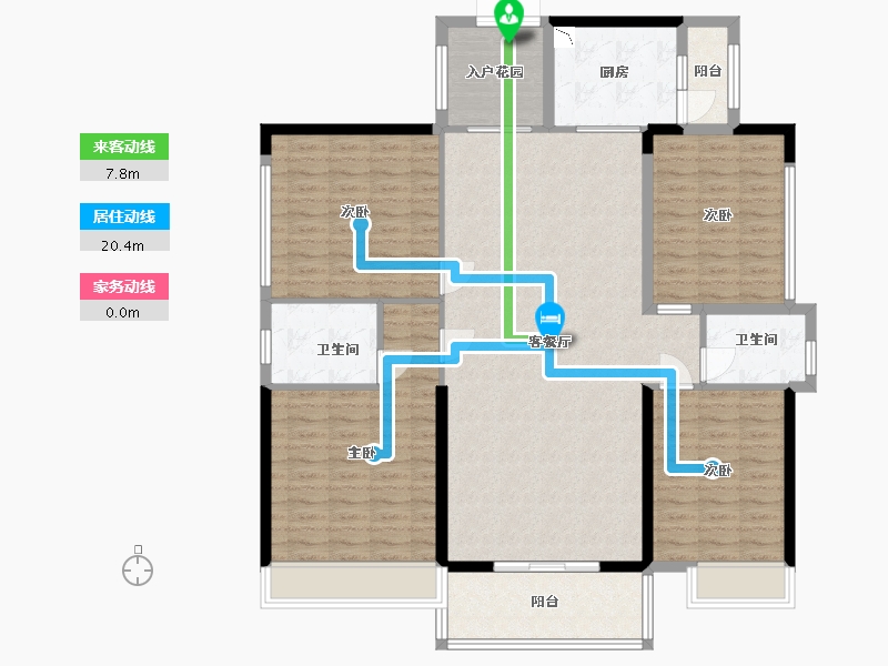 广东省-东莞市-佳兆业天玺-137.26-户型库-动静线