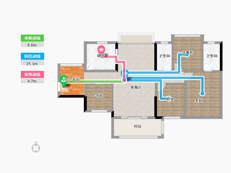 广西壮族自治区-贵港市-华泰荣御-113.75-户型库-动静线