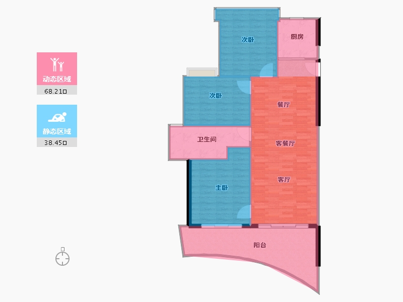 海南省-三亚市-华润石梅湾-99.22-户型库-动静分区