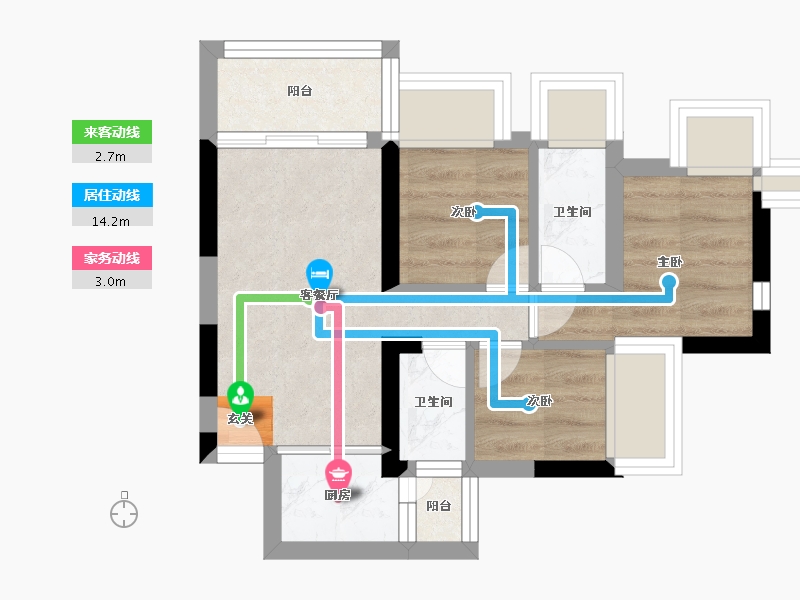 广东省-中山市-敏捷·紫岭天玺-33.06-户型库-动静线