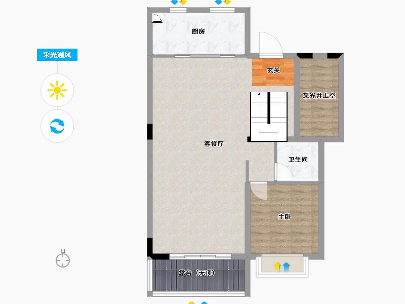 广东省-中山市-敏捷·紫岭天玺-85.16-户型库-采光通风