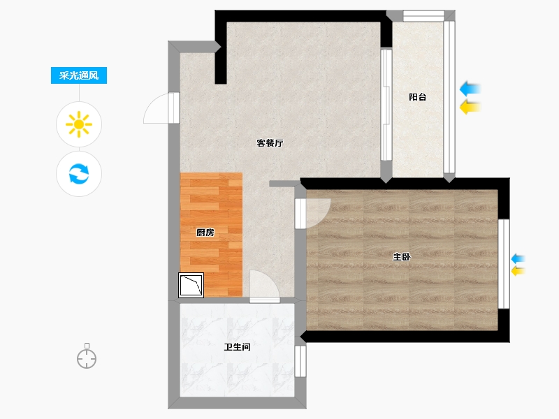 广东省-东莞市-恒大冠珺之光-42.00-户型库-采光通风