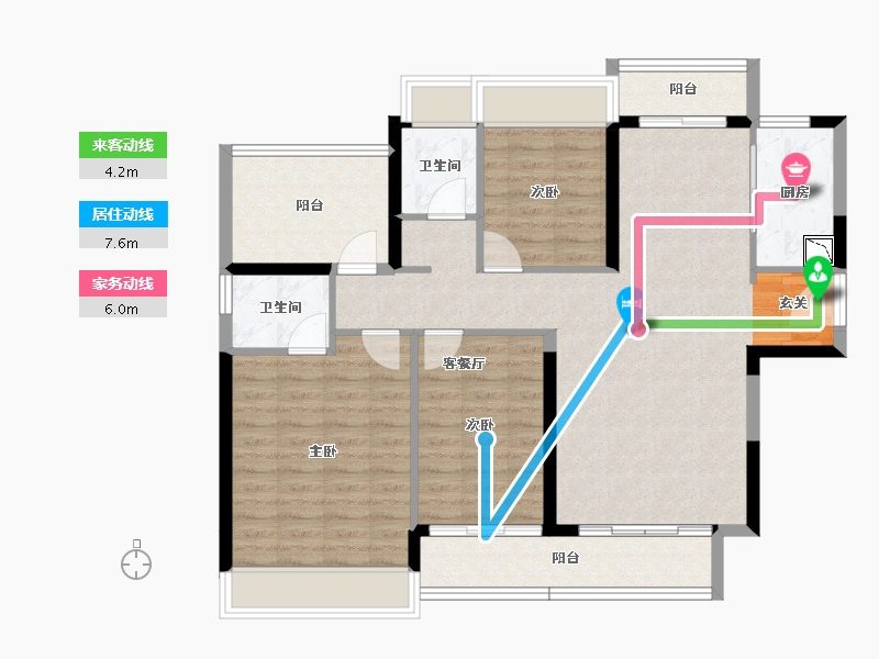 广东省-中山市-敏捷·紫岭天玺-101.92-户型库-动静线