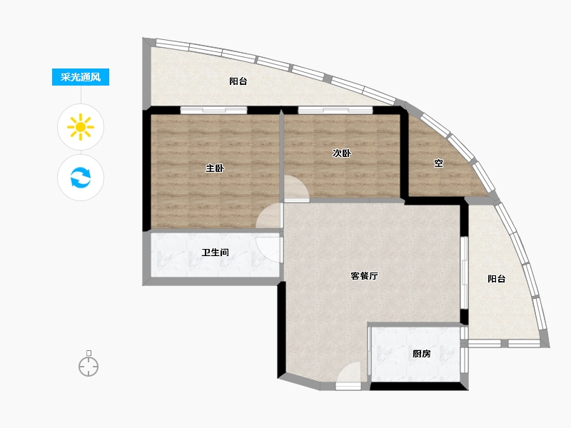 海南省-三亚市-珠江·俪豪-79.09-户型库-采光通风