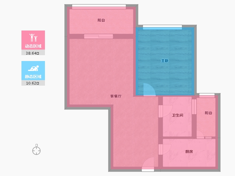 海南省-三亚市-海韵阳光城-42.74-户型库-动静分区