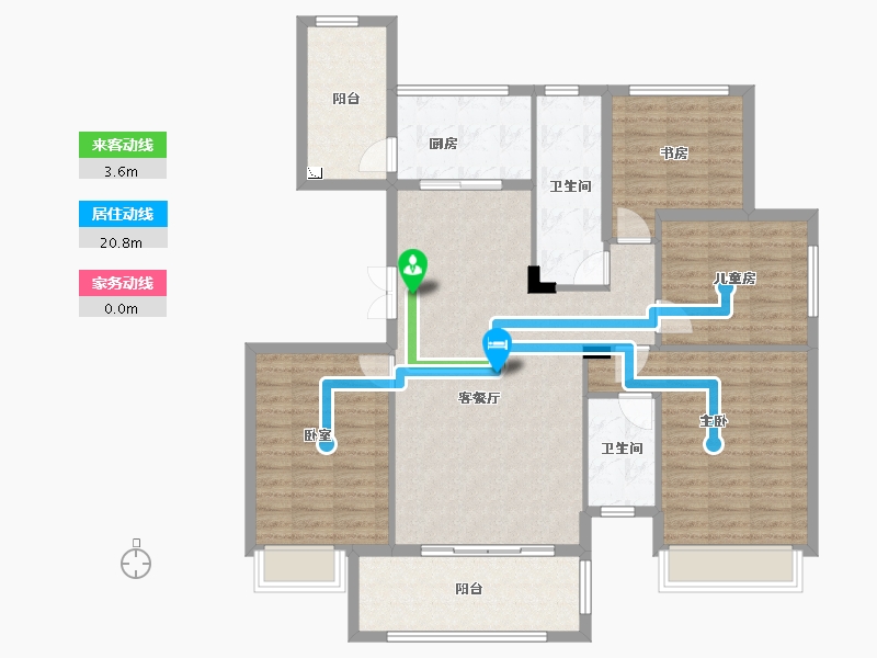 广西壮族自治区-贵港市-华泰荣御-120.79-户型库-动静线