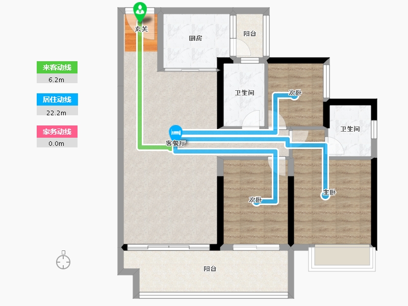 广东省-中山市-敏捷·紫岭天玺-87.10-户型库-动静线