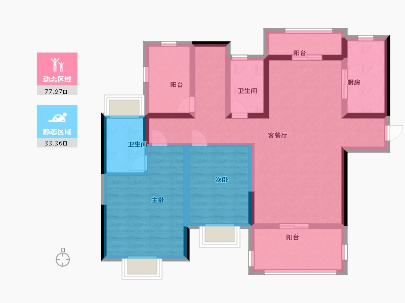 广西壮族自治区-北海市-合浦山湖海上城-98.01-户型库-动静分区