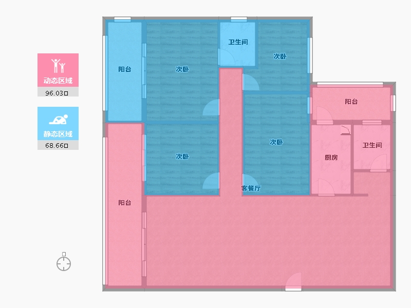 广西壮族自治区-南宁市-桃源湖居-151.46-户型库-动静分区