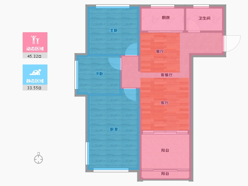 海南省-儋州市-中商·海花东岸-71.53-户型库-动静分区