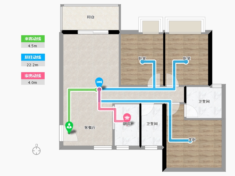 广西壮族自治区-百色市-深圳小镇易地扶贫搬迁项目-75.75-户型库-动静线