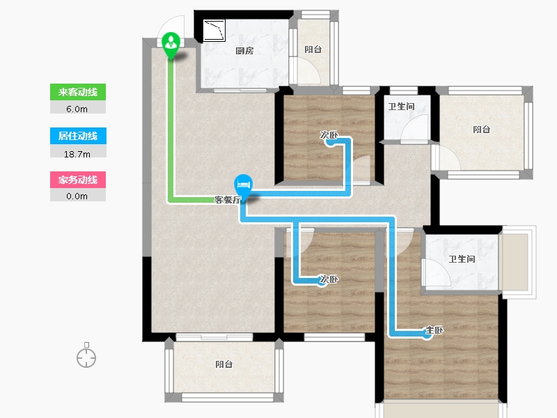 广西壮族自治区-南宁市-盛邦香颂-81.25-户型库-动静线