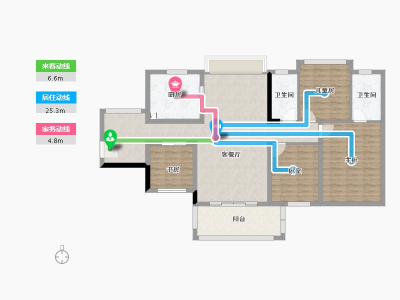 广西壮族自治区-贵港市-华泰荣御-113.90-户型库-动静线