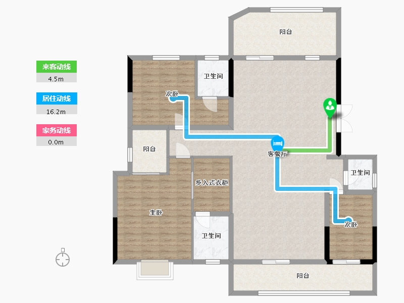 广西壮族自治区-南宁市-天昌青山府-154.14-户型库-动静线