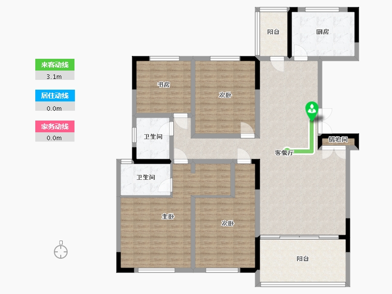 江苏省-盐城市-凤凰汇紫园-150.00-户型库-动静线