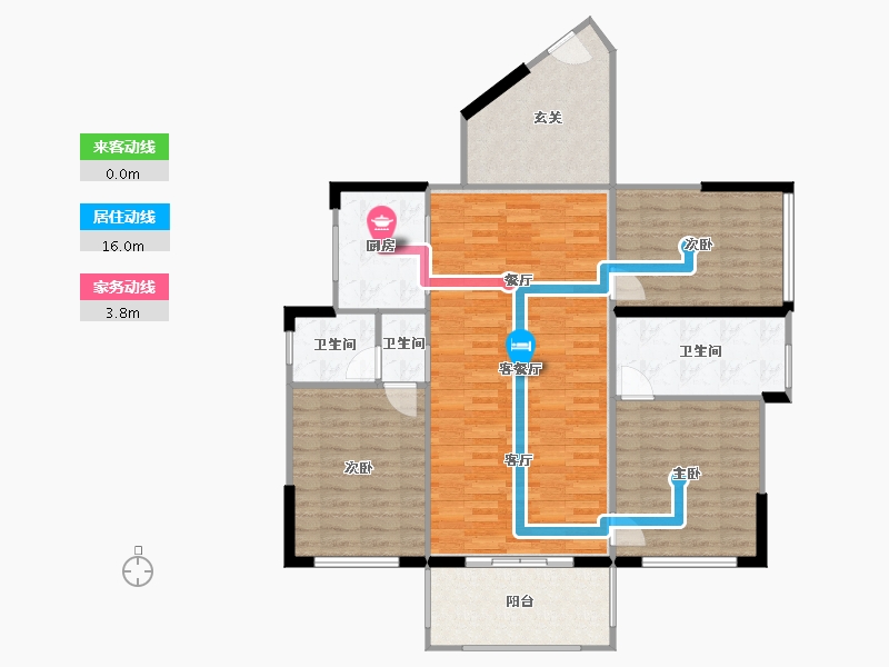 海南省-三亚市-华润石梅湾-114.09-户型库-动静线