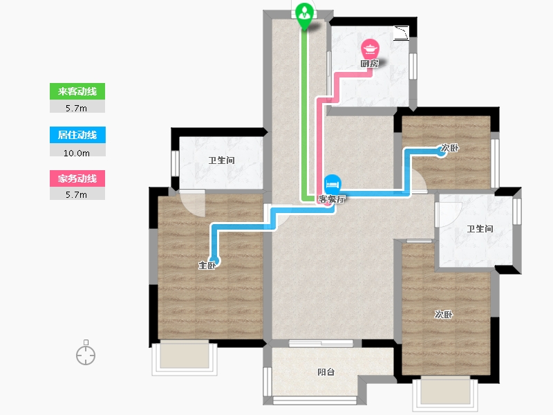 广东省-东莞市-融创云玥台-79.20-户型库-动静线