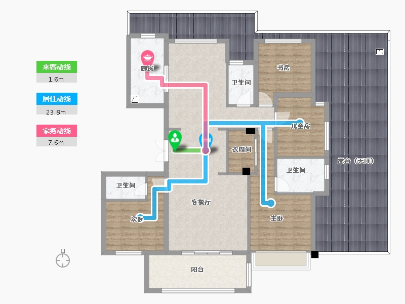 广西壮族自治区-贵港市-华泰荣御-177.52-户型库-动静线