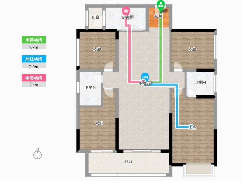 广东省-中山市-敏捷·紫岭天玺-122.00-户型库-动静线