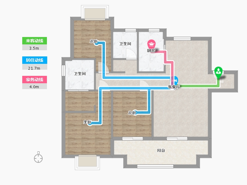 江西省-南昌市-煌盛熙岸公园-90.01-户型库-动静线