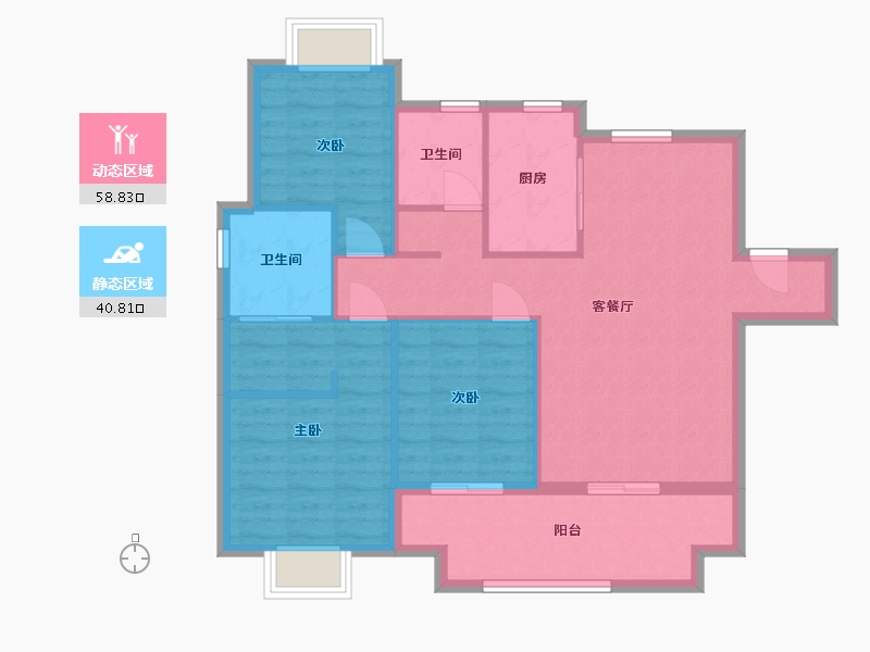 江西省-南昌市-煌盛熙岸公园-90.01-户型库-动静分区