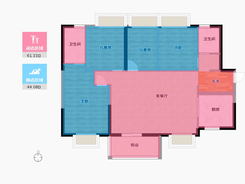 广东省-东莞市-万象府-95.09-户型库-动静分区