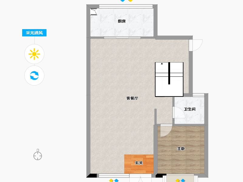 广东省-中山市-敏捷·紫岭天玺-72.20-户型库-采光通风