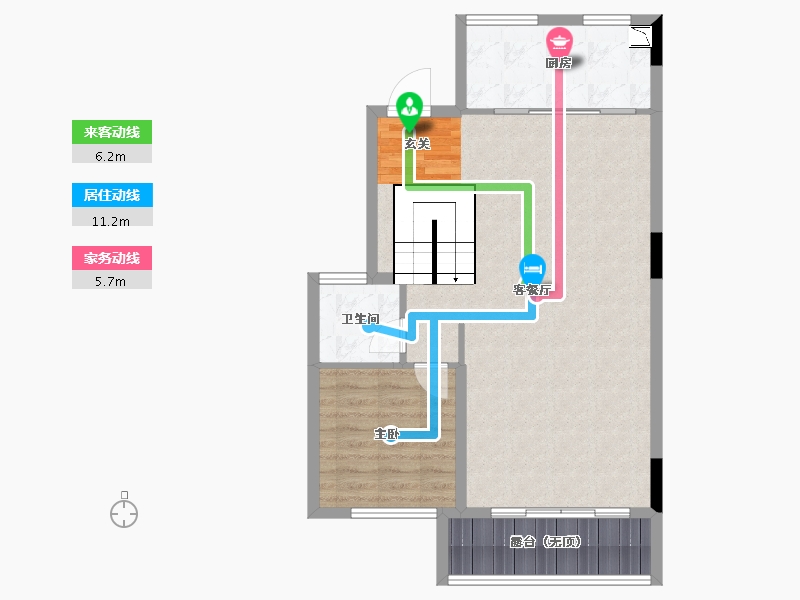 广东省-中山市-敏捷·紫岭天玺-77.64-户型库-动静线