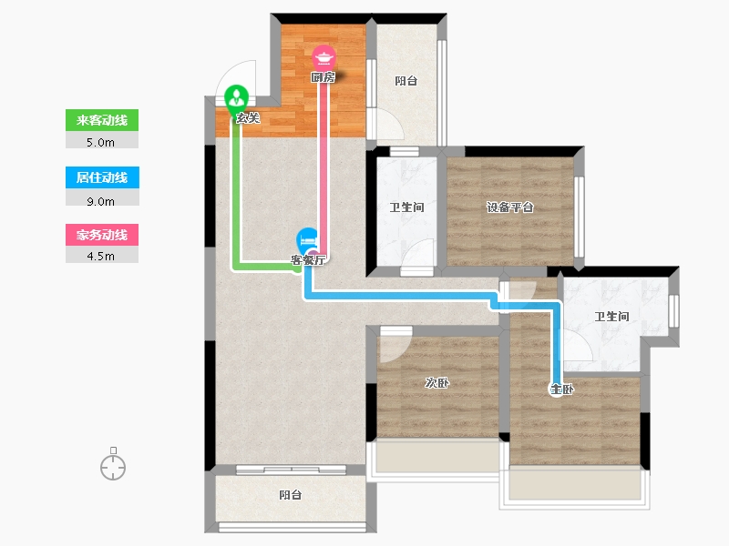 广西壮族自治区-桂林市-彰泰欢乐颂-84.10-户型库-动静线