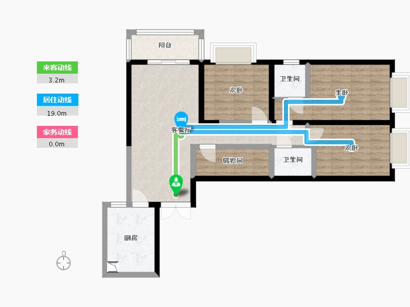 云南省-昆明市-瑞鼎城-82.29-户型库-动静线