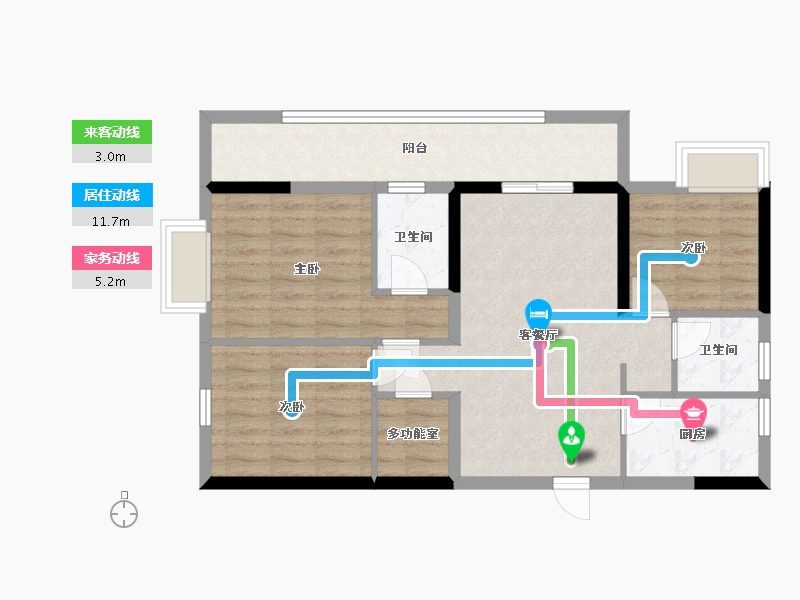 广西壮族自治区-南宁市-安吉大唐世家-78.23-户型库-动静线