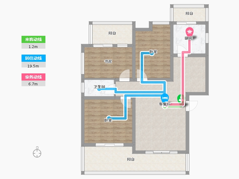 四川省-遂宁市-大英四季花城-90.24-户型库-动静线